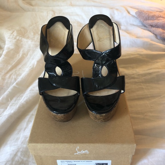 Christian Louboutin | Shoes | Christian Louboutin 4 Wedge Sandal | Poshmark